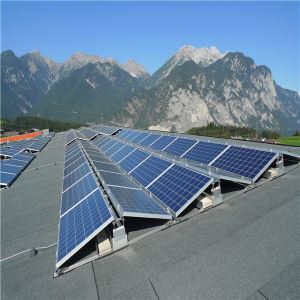 Pemasangan atap datar atau ground solar mounting, ballasted bracket, solar kit