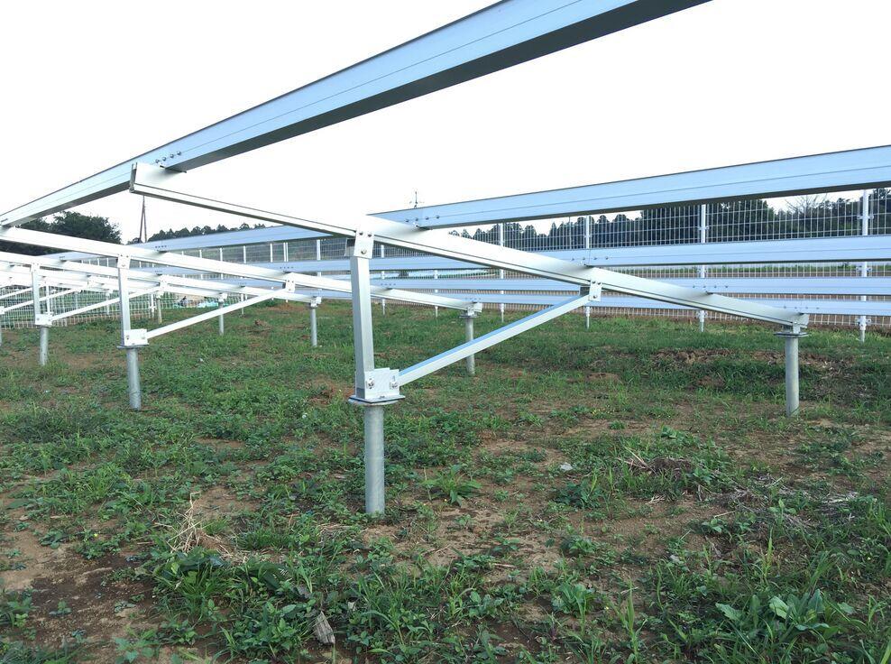 Ground solar mounting structure design