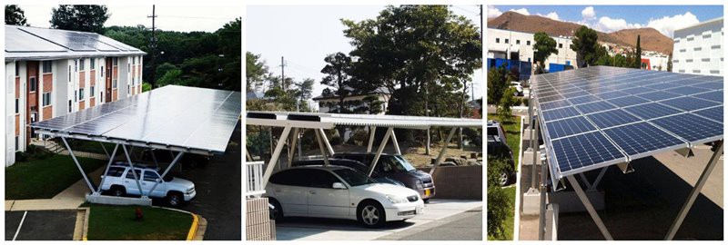 custom solar panel parking cover