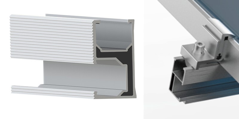 Installing Solar Panel Rail Structure Installing Solar Panel Rail Structure