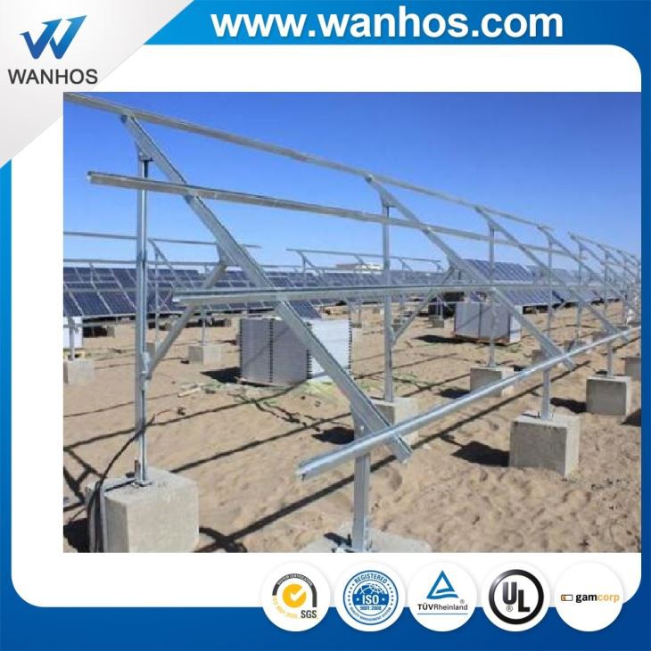 Ground Mounted Galvanized Steel Solar Panel Structure