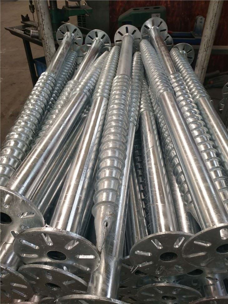 Ground Screw Anchor For Foundation Project