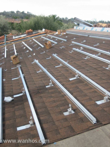 5Kw atap Solar Power support mounting Rack