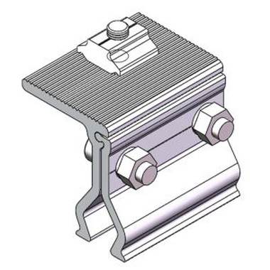 Solar Roof Mount berdiri Seam